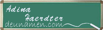 Adina Haerdter Visitenkarte